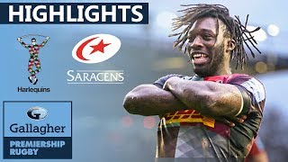 Harlequins v Saracens HIGHLIGHTS  Quins Run In 6 Tries Against Saracens  Gallagher Premiership [upl. by Leacim]