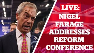 Nigel Farage Speaks To Crowd At Reform UK Conference [upl. by Suolkcin]