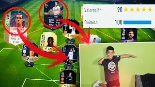 NIÑO de 4 AÑOS hace un FUT DRAFT de 190 SIN AYUDA ¡¡ FUT DRAFT JUEGO DE NIÑOS [upl. by Pedersen]