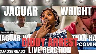 Diddy ARRESTED Jaguar Wright LIVE REACTION bringing her to TEARS [upl. by Rosen61]