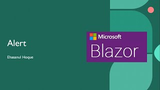 Alert in Blazor  How to install MatBlazor in Blazor  NET 80 Web Assembly [upl. by Ellac]