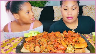 CRAWFISH SAUSAGES CRAB MUKBANG [upl. by Yelwar753]