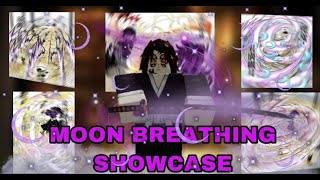 Moon Breathing Showcase AND How To Use Moon Breathing  Demon Slayer Burning Ashes [upl. by Oza]