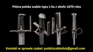 Późna polska szabla z roku 1670 Lka z paluchem [upl. by Akienahs]