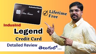 Indusind Bank Legend Credit Card Review  Indusind Credit Card Benefits  Apply Online  Telugu [upl. by Suryc883]