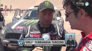 Visión 7 Dakar 2014 Orly Terranova tercero en autos [upl. by Naloj]