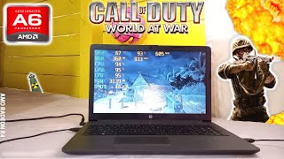 Call of Duty World at War AMD A6 Radeon R4 Graphics Low End Laptop 512MB [upl. by Pimbley]