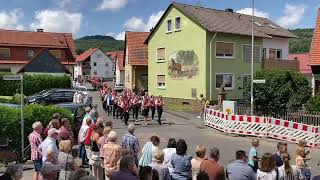 FESTZUG  Kreismusikfest Wüstensachsen 2023 – 75 Jahre Musikverein „HOHE RHÖN“ [upl. by Notfa]