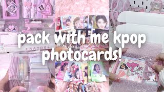 ✨👛 packing kpop photocards 56 asmr tiktok compilation  minsbymon [upl. by Odetta763]