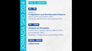 2ª Jornada SPID 2024  Palestra O Algoritmo e suas reverberações psíquicas [upl. by Yrekcaz286]