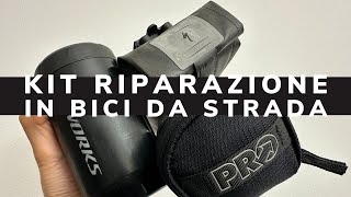 Come organizzo il KIT RIPARAZIONI in bici da strada Sottosella o falsa borraccia [upl. by Kiefer]