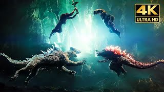 Godzilla amp King Kong Vs Skar King amp Shimo 4K Full Fight Scene 2024 Godzilla x Kong Movie [upl. by Fara]