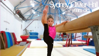 Sydney OlivierHall  Amazing 9 year old gymnast [upl. by Aiekam]