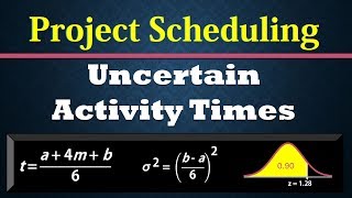 Project Scheduling 2 Calculating variance and probabilities PERTCPM [upl. by Onileva933]