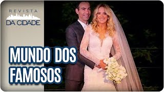 Casamento de Ticiane Pinheiro e César Tralli e Marina Ruy Barbosa Revista da Cidade 04122017 [upl. by Leeke]