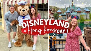 HONG KONG DISNEYLAND VLOG 🏰 DAY 1 🇭🇰 World of Frozen Snacks Fireworks amp Explorers Lodge Hotel 🎆 [upl. by Drisko665]