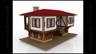 Traditional Bulgarian European style DollHouse CNC Router Plans [upl. by Eelyak]