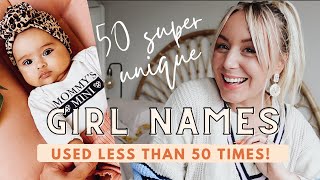 50 Unique Baby Girl Names  Used Less Than 50 Times SJ STRUM [upl. by Markus272]