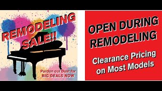 Hall Piano Remodeling Sale Underway [upl. by Ahsienroc222]