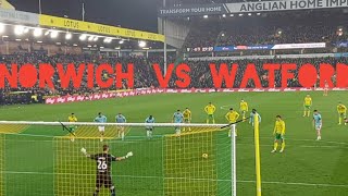 CANARIES BATTLE THOUGH THE HORNETS TO GET INTO PLAYOFFS SPOT Norwich city vs Watford Vlog [upl. by Ttsepmet]