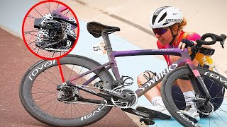 What Caused the Velodrome Ghost Crash at ParisRoubaix Femmes avec Zwift 2023  Disc Brakes [upl. by Leuas]