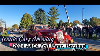 Iconic Cars Arriving 2024 AACA Fall Meet Hershey Video 6 [upl. by Anytsyrk]