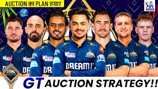 IPL 2025 Gujrat Titans Auction Strategy 🔥 GT Target Players in IPL 2025 Auction 😍 [upl. by Ninnahc]