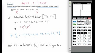 Zeros of Polynomial Function  2 Real 2 Imaginary [upl. by Fita]