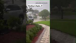 Streets in downtown Naples are being flooded from Hurricane Ian [upl. by Hahsi]