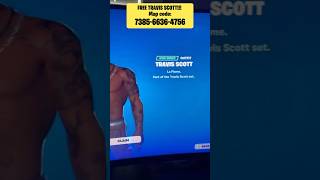 how to get travis scott fortnite free vbucksglitch fortnite fortniteglitch [upl. by Syramad]