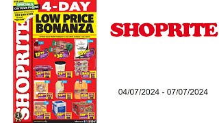 Shoprite specials ZA  04072024  07072024 [upl. by Haidadej520]