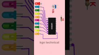 How To Make Vu Meter Using lm3915ic circuit shorts [upl. by Nallak]