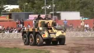 Alvis Saracen  Saladin and Stalwart Bovington Tankfest 2008 [upl. by Anilosi]