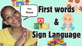 Learn To Talk  First Words for Toddlers and Babies  Babys First Words Songs and Gestures [upl. by Ruckman76]