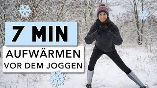 7 MIN AUFWÄRMEN VOR DEM JOGGEN [upl. by Acinelav]