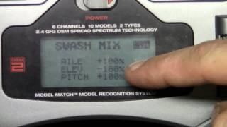 DX6i HowTo Part 4 Binding Swash Throttle amp Pitch Curves [upl. by Gnehp]