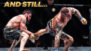 Islam Makhachev SOMETE a Dustin Poirier en una GRAN PELEA [upl. by Ahsikan430]