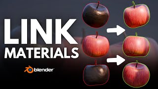 Link Materials in 1 Click in Blender [upl. by Uzia]