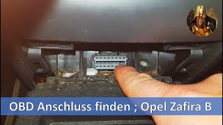 OBD Anschluss finden beim Opel Zafira B [upl. by Meeharbi]