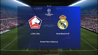 LOSK Lille vs Real Madrid  UEFA Champions League  PES 2021  PC Gameplay  4K [upl. by Gerdy]