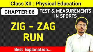 622 Zig Zag Run  General Motor Fitness Barrow Threeitem TestCh6Physical EducationCBSEXII [upl. by Kalam384]