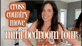 mini bedroom tour in the new house  CROSSCOUNTRY MOVE [upl. by Ysak]