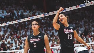 Huskers SWEEP No 7 Wisconsin on the road in B1G win  Nebraska Volleyball Highlights [upl. by Nnomae79]