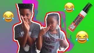 STINKY SPRAY PRANK ON KIDS EXTREMELY HILARIOUS VLOGMAS DAY 3 [upl. by Nylaras]