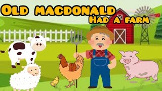 Old macdonald had a farm song  farm animals sounds song  kikiworld [upl. by Dias]