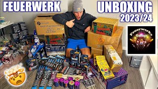 1300€ FEUERWERK Einkauf Unboxing😱  FEUERWERKSGARAGE 🎆🧨202324🔥 [upl. by Meggs]