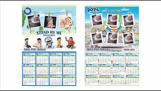 KALENDER KEREN TAHUN 2024  CORELDRAW [upl. by Gnex]