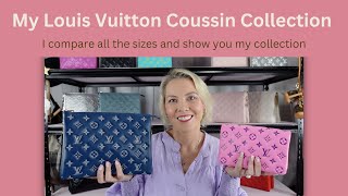 My Louis Vuitton Cousin Collection I compare sizes and show you my collection [upl. by Alister]