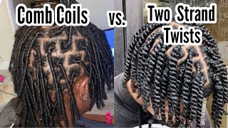 Comb Coils vs Two Strand Twists How Should You Start Your Locs [upl. by Winfrid]