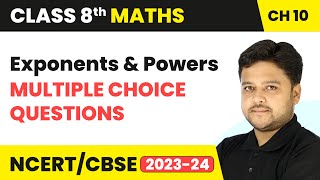 Exponents and Powers  Multiple Choice Questions  Class 8 Maths Chapter 10  CBSE [upl. by Granger]